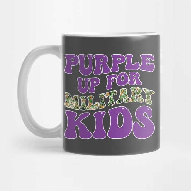 Purple Up For Military Kids Military Child Month USA by Rosemat